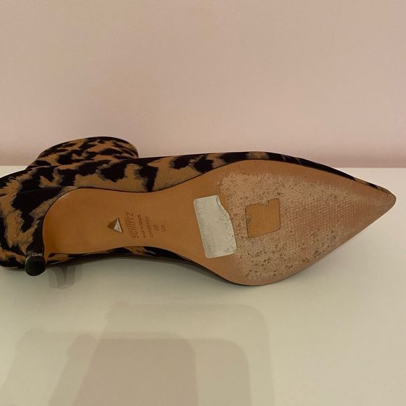 🌟Schulz Leopard 🐆 Booties Mini heel 8 - Picture 6 of 16